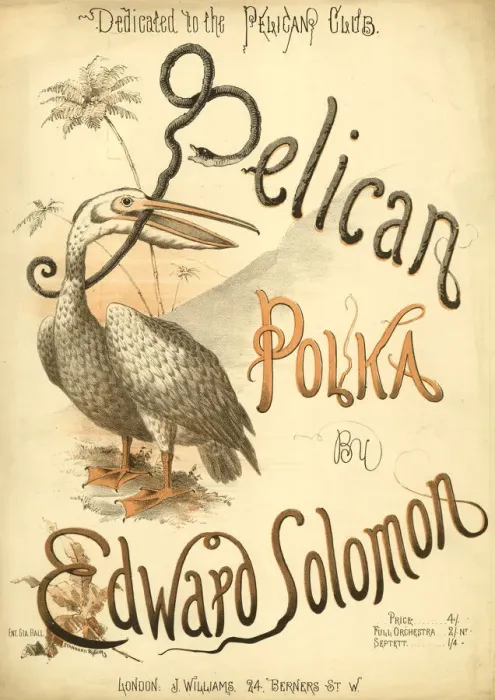 Framed Print : Music cover, Pelican Polka Framed Print : Music cover, Pelican Polka
