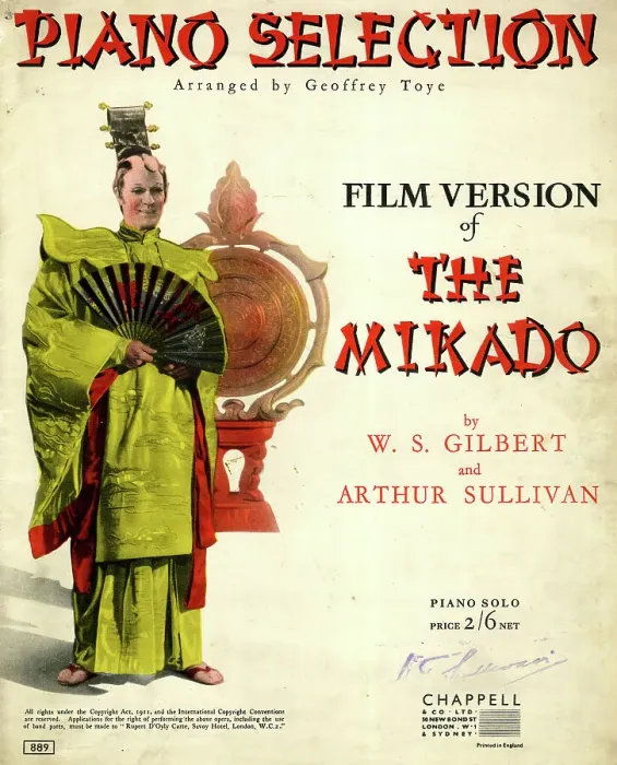 Framed Print : Music cover, Piano Selection, film version of The Mikado Framed Print : Music cover, Piano Selection, film version of The Mikado