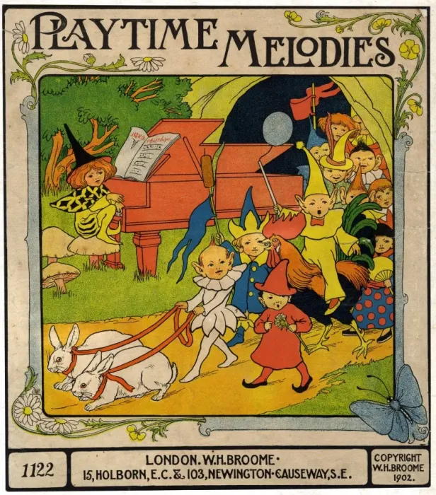 Framed Print : Music cover, Playtime Melodies Framed Print : Music cover, Playtime Melodies