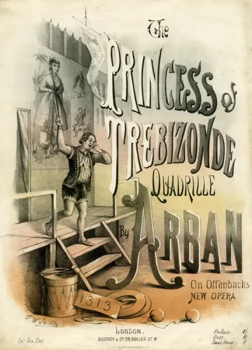 Framed Print : Music cover, The Princess of Trebizonde Quadrille Framed Print : Music cover, The Princess of Trebizonde Quadrille