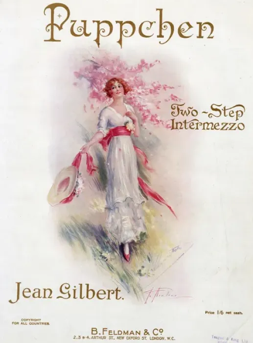 Framed Print : Music cover, Puppchen, two-step intermezzo Framed Print : Music cover, Puppchen, two-step intermezzo