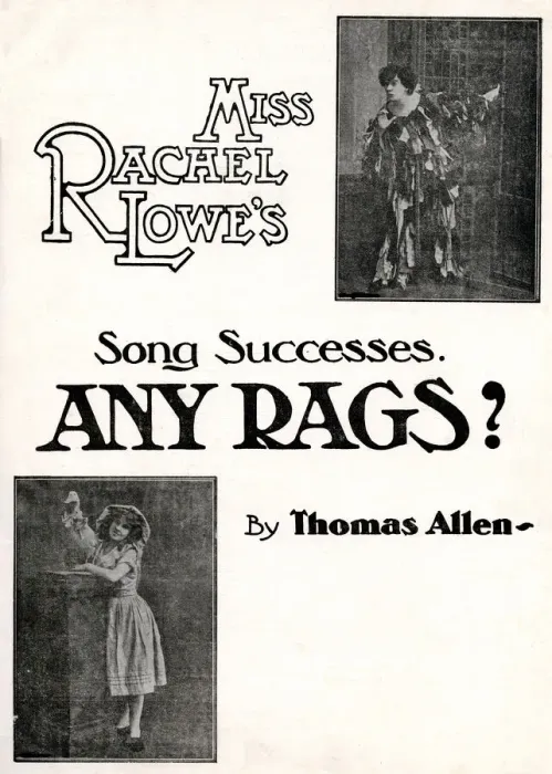 Framed Print : Music cover, Any Rags? by Thomas Allen Framed Print : Music cover, Any Rags? by Thomas Allen