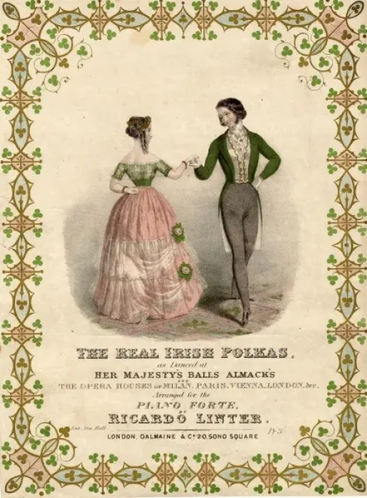 Framed Print : Music cover for The Real Irish Polkas Framed Print : Music cover for The Real Irish Polkas