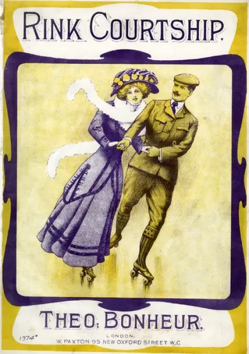 Framed Print : Music cover, Rink Courtship Framed Print : Music cover, Rink Courtship