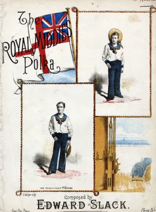 Framed Print : Music cover, The Royal Middies Polka Framed Print : Music cover, The Royal Middies Polka