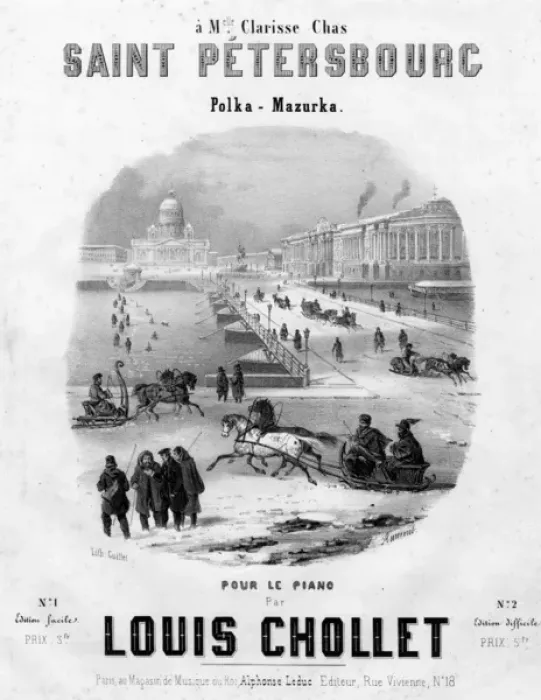 Framed Print : Music cover, Saint Petersbourg, Polka-Mazurka Framed Print : Music cover, Saint Petersbourg, Polka-Mazurka