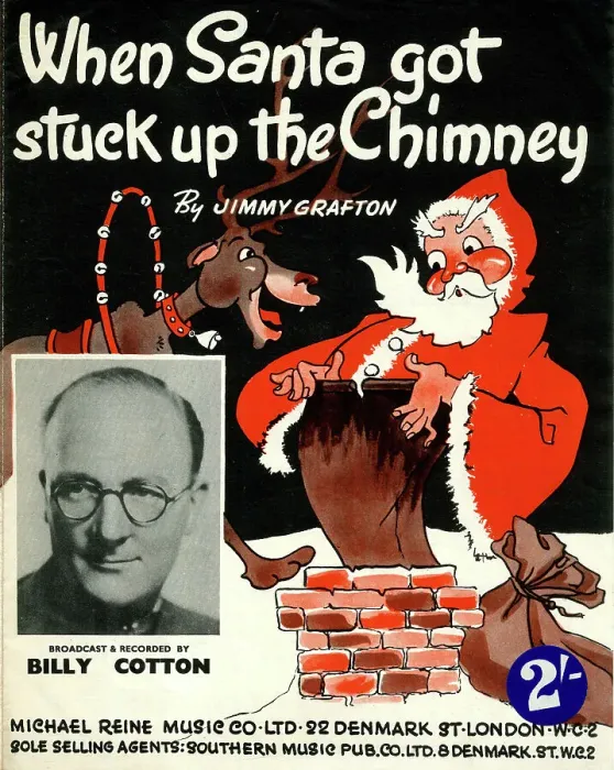 Framed Print : Music cover, When Santa got stuck up the Chimney Framed Print : Music cover, When Santa got stuck up the Chimney