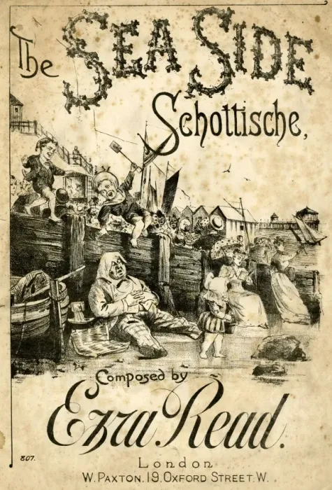 Framed Print : Music cover, The Sea Side Schottische Framed Print : Music cover, The Sea Side Schottische