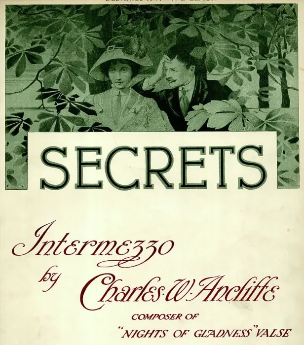Framed Print : Music cover, Secrets, Intermezzo Framed Print : Music cover, Secrets, Intermezzo