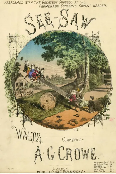 Framed Print : Music cover, The See-Saw Waltz Framed Print : Music cover, The See-Saw Waltz