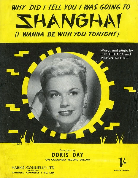 Music cover, Shanghai, Doris Day