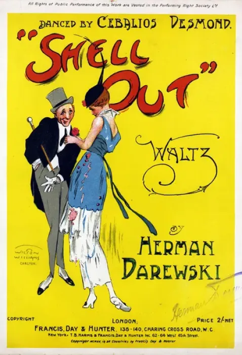Framed Print : Music cover, Shell Out Waltz Framed Print : Music cover, Shell Out Waltz