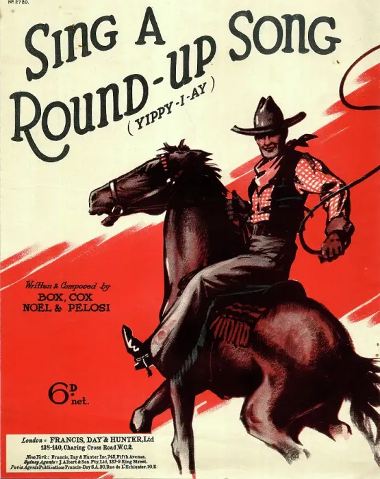 Framed Print : Music cover, Sing a Round-Up Song (Yippy-I-Ay) Framed Print : Music cover, Sing a Round-Up Song (Yippy-I-Ay)