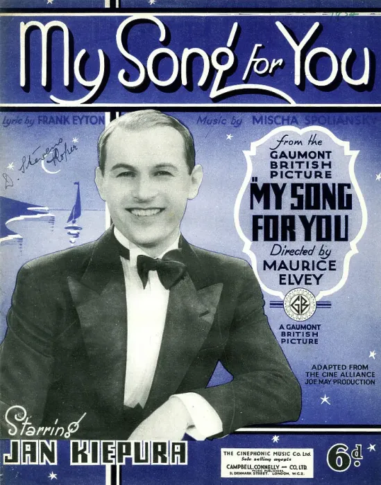 Framed Print : Music cover, My Song for You, Jan Kiepura Framed Print : Music cover, My Song for You, Jan Kiepura