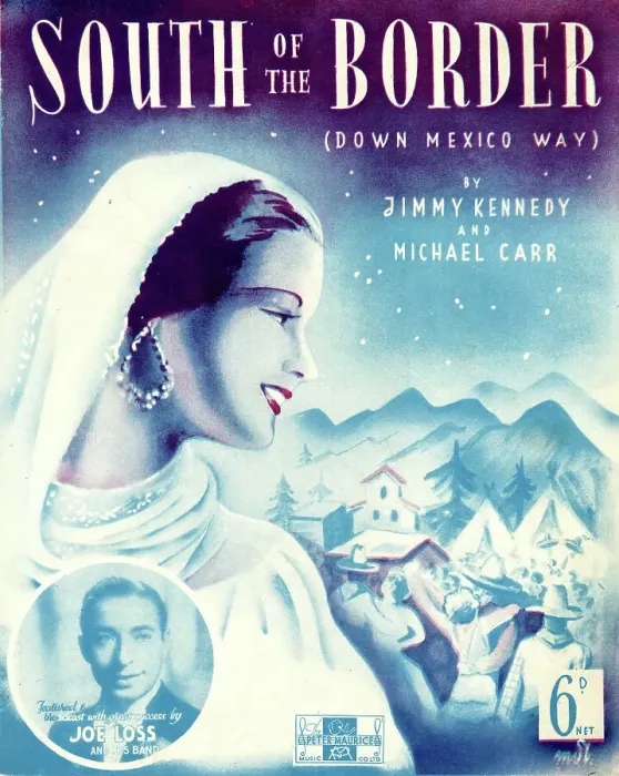 Framed Print : Music cover, South of the Border (Down Mexico Way) Framed Print : Music cover, South of the Border (Down Mexico Way)