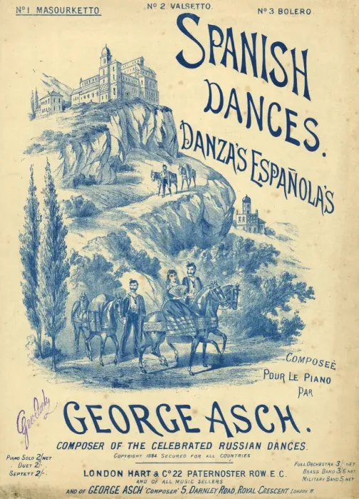 Framed Print : Music cover, Spanish Dances Framed Print : Music cover, Spanish Dances