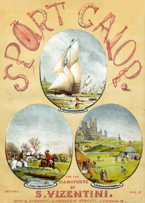 Framed Print : Music cover, Sport Galop Framed Print : Music cover, Sport Galop