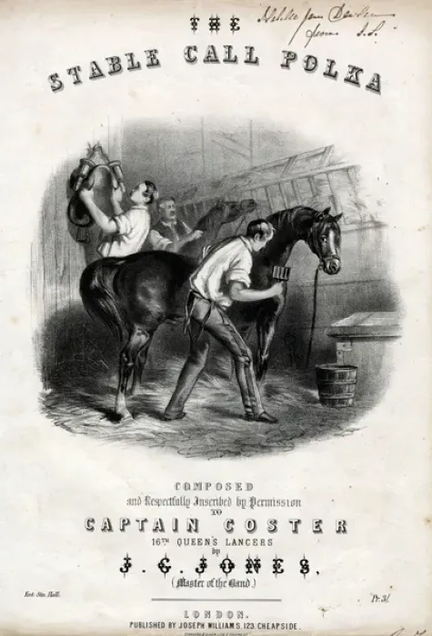 Framed Print : Music cover, The Stable Call Polka Framed Print : Music cover, The Stable Call Polka