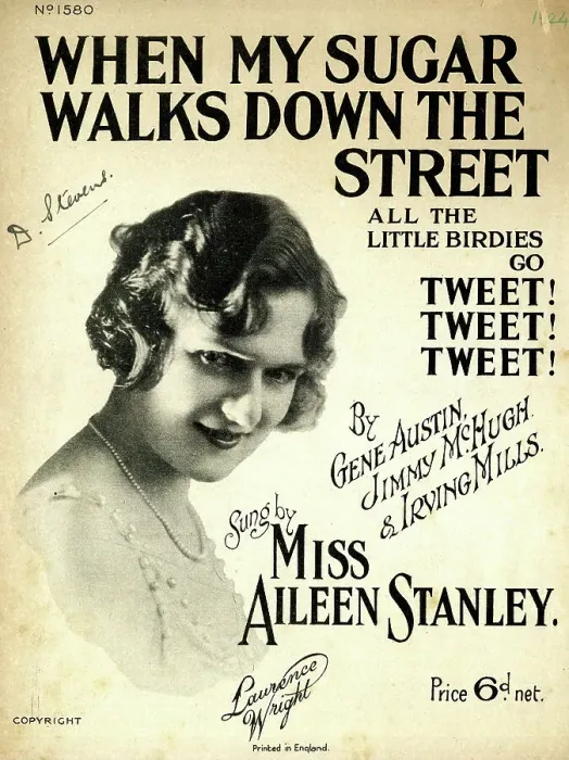 Framed Print : Music cover, When My Sugar Walks Down the Street Framed Print : Music cover, When My Sugar Walks Down the Street