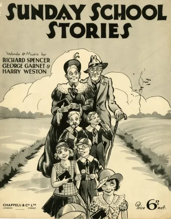 Framed Print : Music cover, Sunday School Stories Framed Print : Music cover, Sunday School Stories