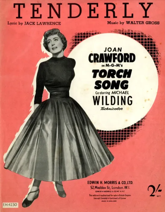 Framed Print : Music cover, Tenderly, Joan Crawford Framed Print : Music cover, Tenderly, Joan Crawford