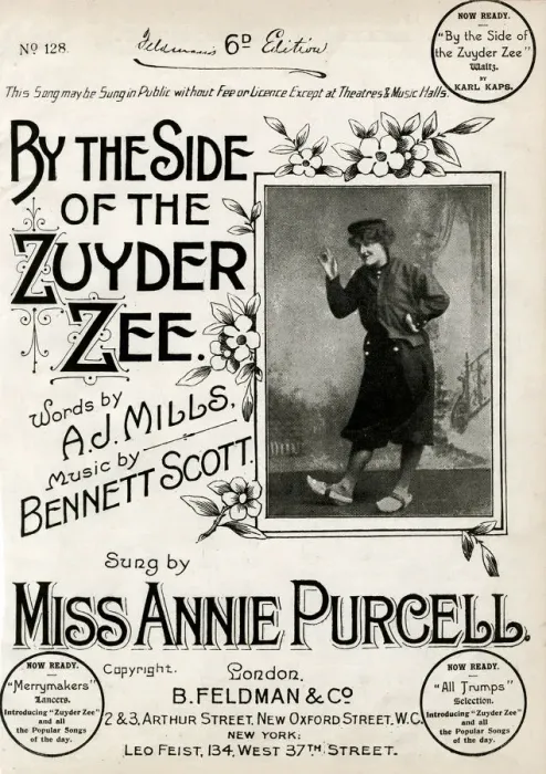 Framed Print : Music cover, By the Side of the Zuyder Zee Framed Print : Music cover, By the Side of the Zuyder Zee