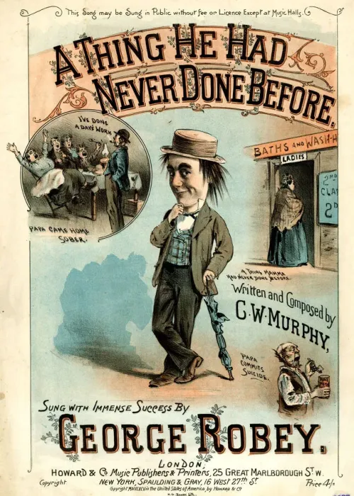 Framed Print : Music cover, A Thing He Had Never Done Before Framed Print : Music cover, A Thing He Had Never Done Before