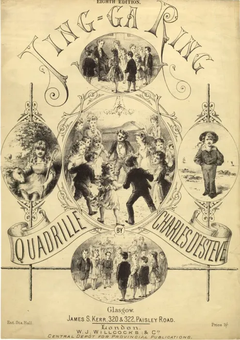 Framed Print : Music cover, Ting-Ga Ring Quadrille by Charles D Esteve Framed Print : Music cover, Ting-Ga Ring Quadrille by Charles D Esteve