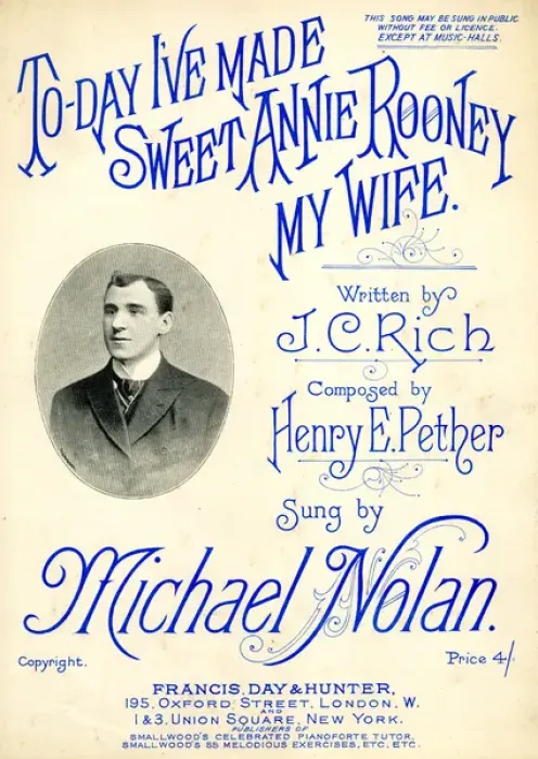 Framed Print : Music cover, To-Day I ve Made Sweet Annie Rooney My Wife Framed Print : Music cover, To-Day I ve Made Sweet Annie Rooney My Wife