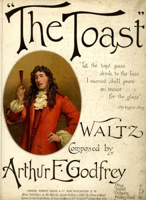 Framed Print : Music cover, The Toast Waltz Framed Print : Music cover, The Toast Waltz
