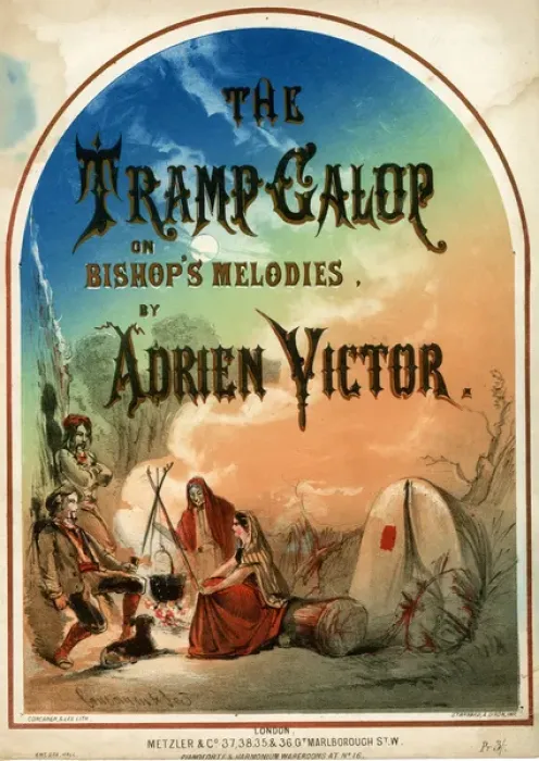 Framed Print : Music cover, The Tramp Galop Framed Print : Music cover, The Tramp Galop