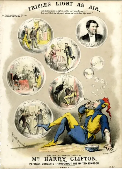 Framed Print : Music cover, Trifles Light As Air, sung by Harry Clifton Framed Print : Music cover, Trifles Light As Air, sung by Harry Clifton