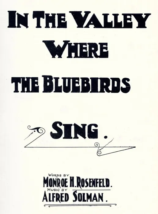 Framed Print : Music cover, In The Valley Where the Bluebirds Sing Framed Print : Music cover, In The Valley Where the Bluebirds Sing