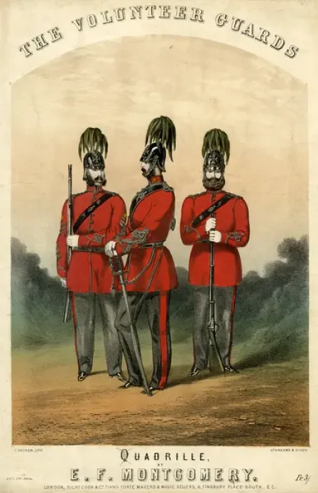 Framed Print : Music cover, The Volunteer Guards Quadrille