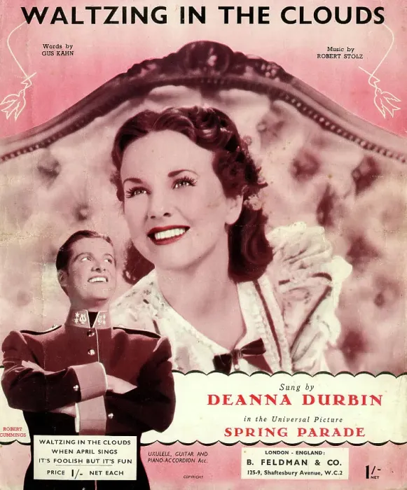Framed Print : Music cover, Waltzing in the Clouds, Deanna Durbin Framed Print : Music cover, Waltzing in the Clouds, Deanna Durbin
