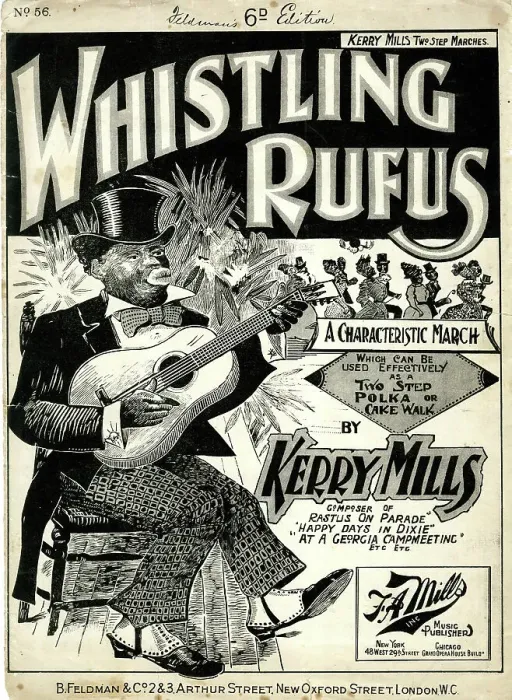 Framed Print : Music cover, Whistling Rufus, by Kerry Mills Framed Print : Music cover, Whistling Rufus, by Kerry Mills