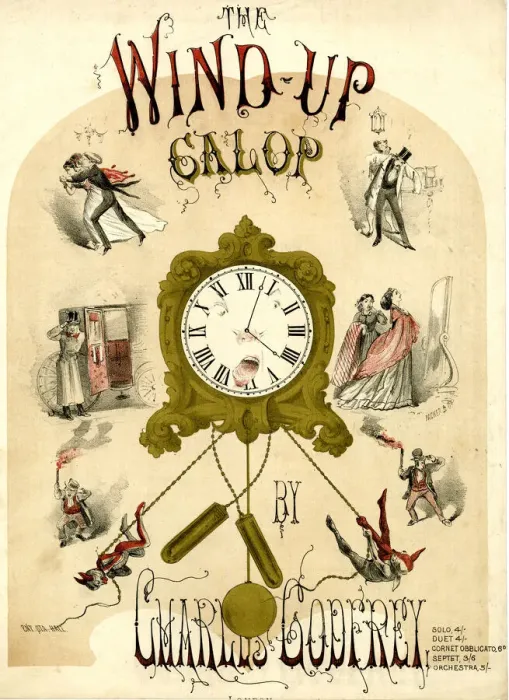 Framed Print : Music cover, The Wind-Up Galop by Charles Godfrey Framed Print : Music cover, The Wind-Up Galop by Charles Godfrey