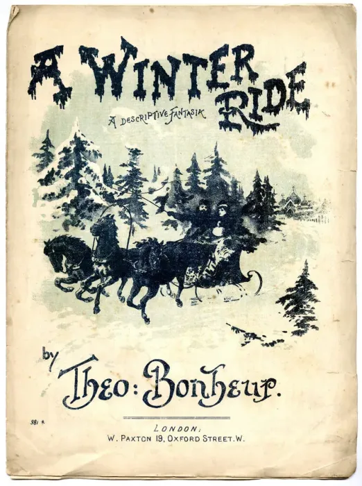 Framed Print : Music cover, A Winter Ride, by Theo Bonheur Framed Print : Music cover, A Winter Ride, by Theo Bonheur