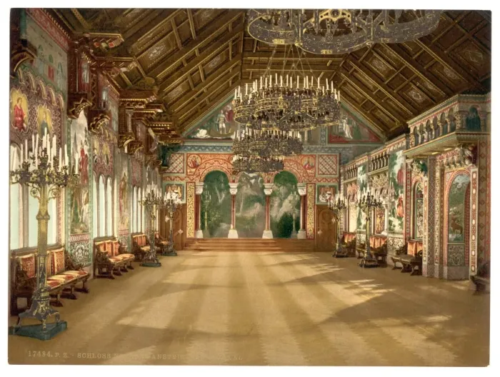 Framed Print : Music room, Neuschwanstein Castle, Upper Bavaria, Germany Framed Print : Music room, Neuschwanstein Castle, Upper Bavaria, Germany