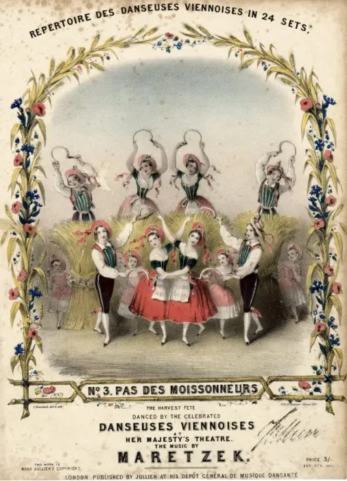 Framed Print : Music sheet cover for Danseuses Viennoises Framed Print : Music sheet cover for Danseuses Viennoises