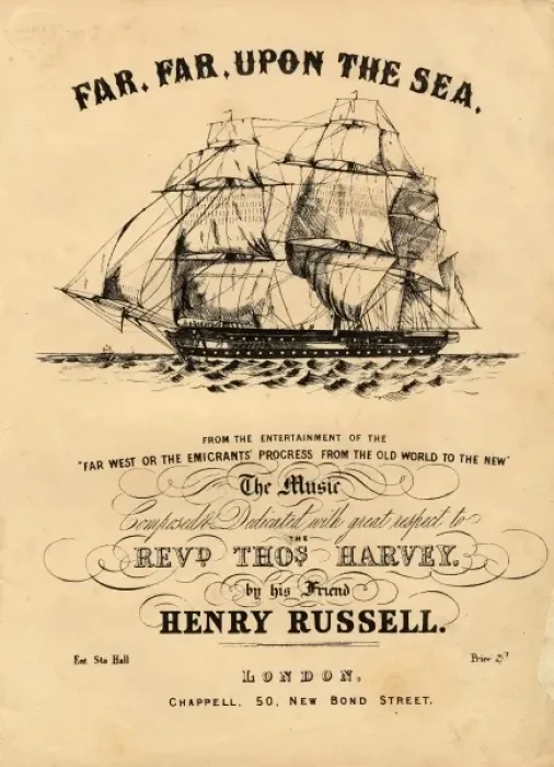 Framed Print : Music sheet cover, Far, Far, Upon the Sea Framed Print : Music sheet cover, Far, Far, Upon the Sea