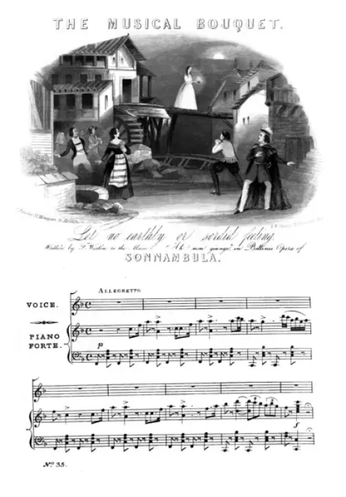 Framed Print : The musical bouquet - Music Sheet Cover Framed Print : The musical bouquet - Music Sheet Cover