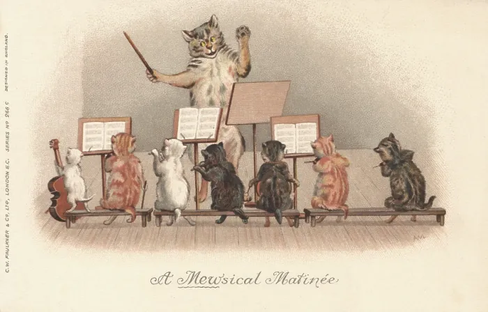 Framed Print : Musical Cats Framed Print : Musical Cats