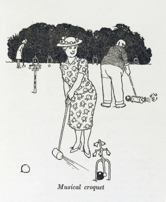 Framed Print : Musical Croquet / W H Robinson Framed Print : Musical Croquet / W H Robinson