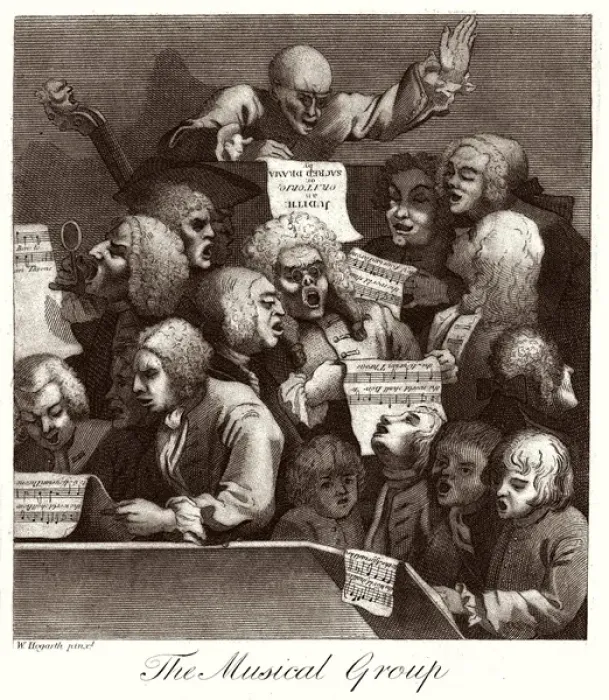 Framed Print : The Musical group by Hogarth Framed Print : The Musical group by Hogarth