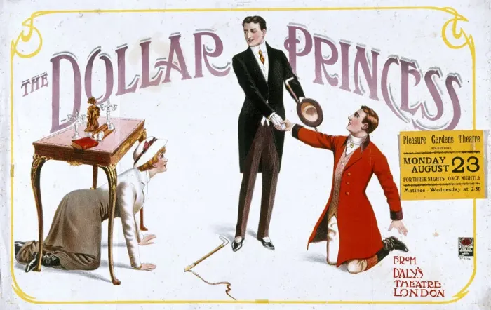 Framed Print : Musical theatre poster, The Dollar Princess Framed Print : Musical theatre poster, The Dollar Princess