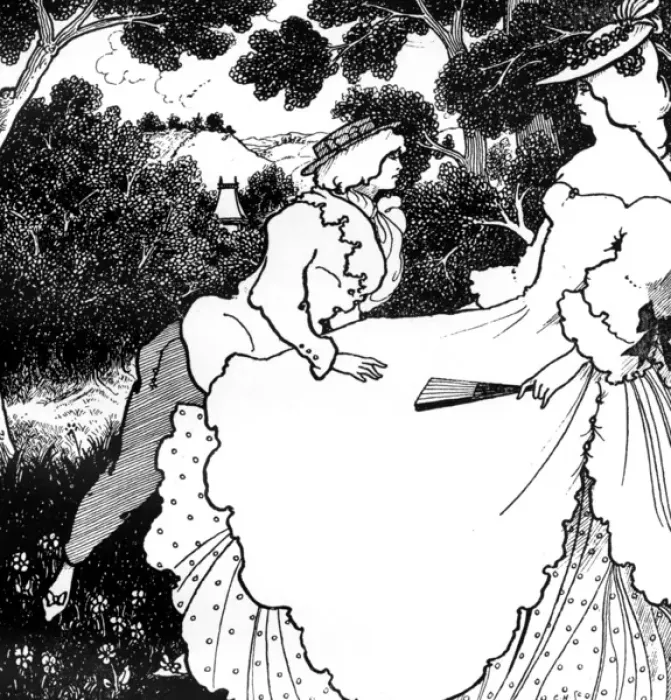 Framed Print : The Three Musicians, Aubrey Beardsley illustration Framed Print : The Three Musicians, Aubrey Beardsley illustration