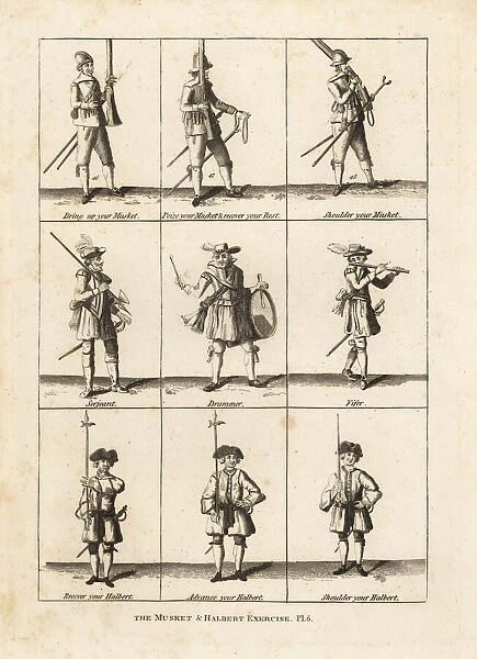 Musket and halberd exercises