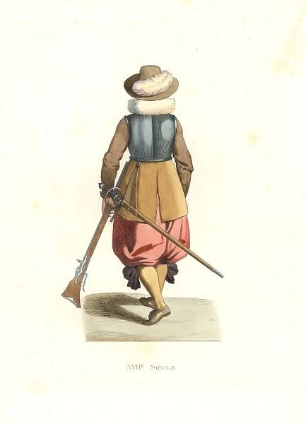 Musketeer from French Flanders, 17th century