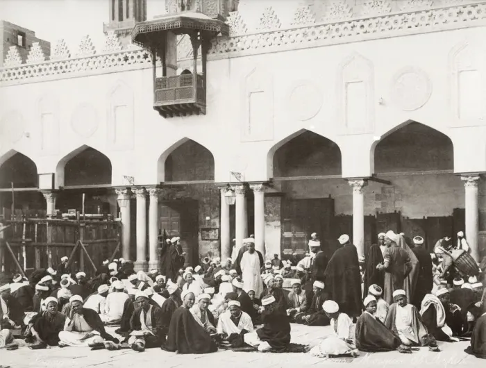 Framed Print : Muslim men, Al-Azhar Mosque, in Cairo, Egypt Framed Print : Muslim men, Al-Azhar Mosque, in Cairo, Egypt
